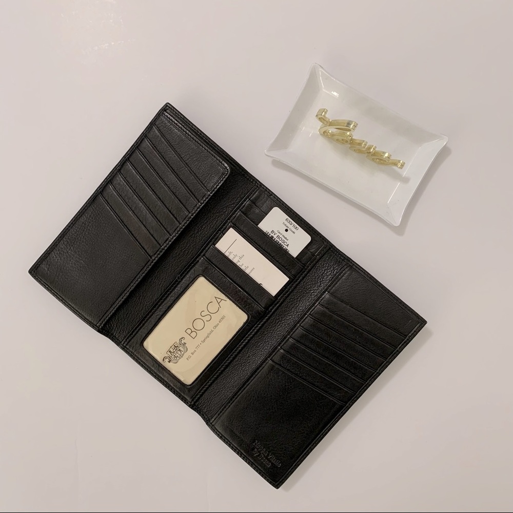 Bosca | leather trifold wallet